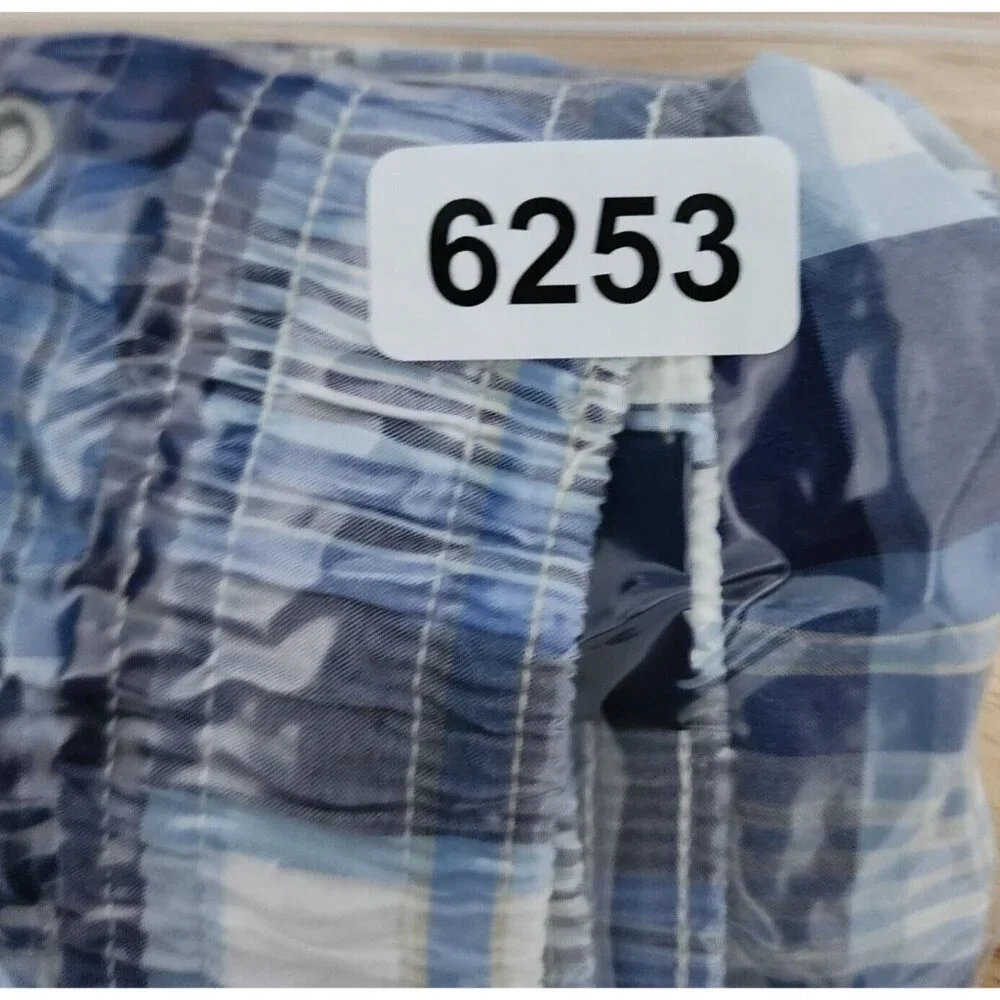 Polo Ralph Lauren Blue Plaid Drawstring Swim Shorts Trunks Size M‎ Yellow Pony
